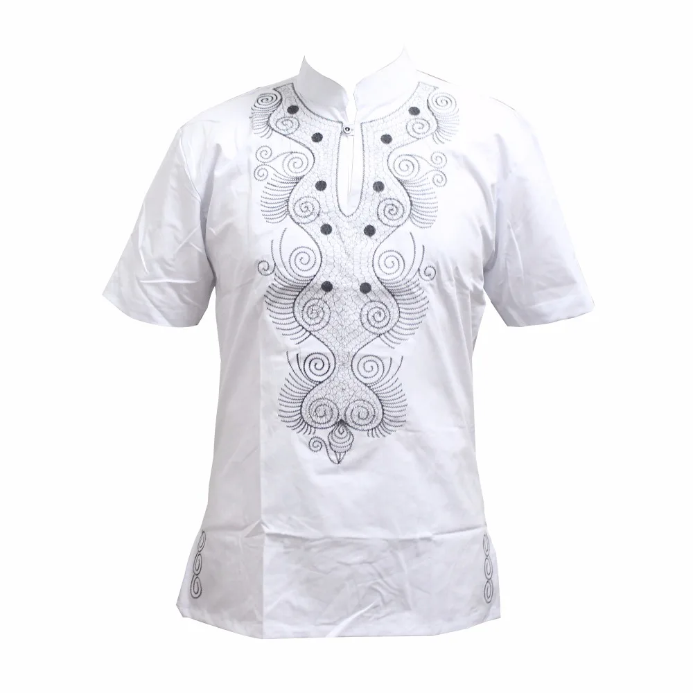 Футболка в африканском стиле Dashiki Men Shirt Hippie Vintage Haute Tribal Blouse Embroidery Nigeria Ankara Muslim clothes.