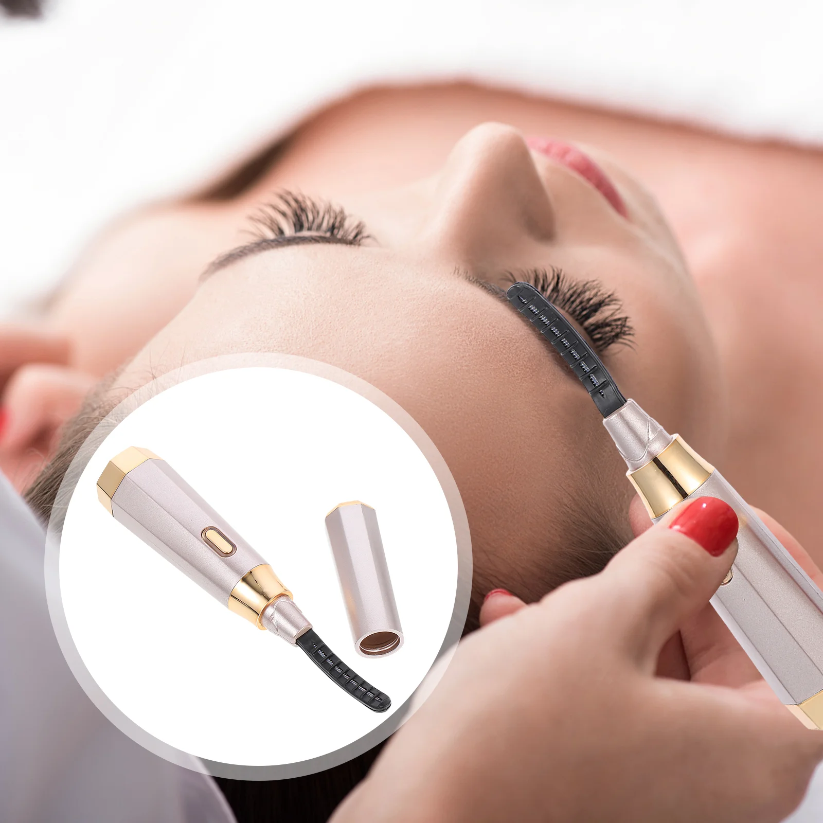 

Portable Quick Heating Eyelash Curler Electric USB Lash Curler for Girls