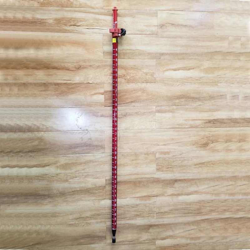 New Ｒed Carbon Fibre Pole 8' Ｆor GNSS GPS RTK Surveying Dual Ｇraduation lnner Ｐole (Feet/Metric) | Инструменты