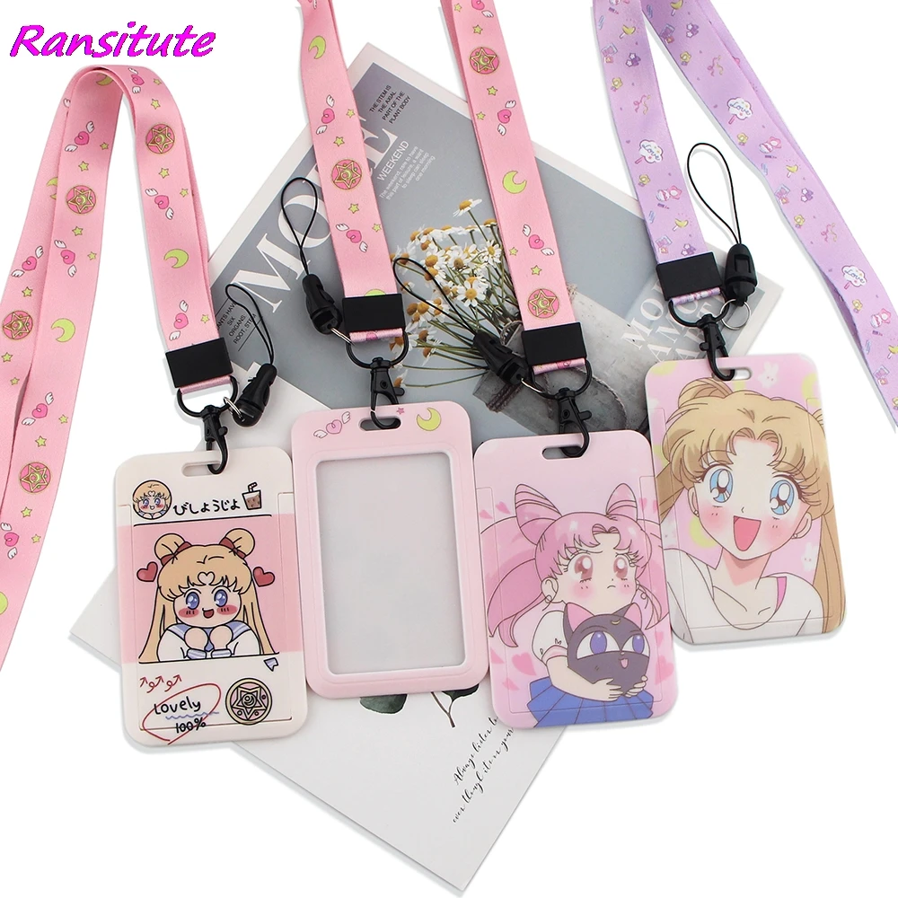 Ransitute R1605 Kawaii Луна и девочек с рисунком в стиле аниме талреп держатель для карт