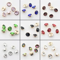 30pcsbag clothes buttons upscale female shirt accessories diy material rhinestone inlaid metal decoration 10mm delicate buttons