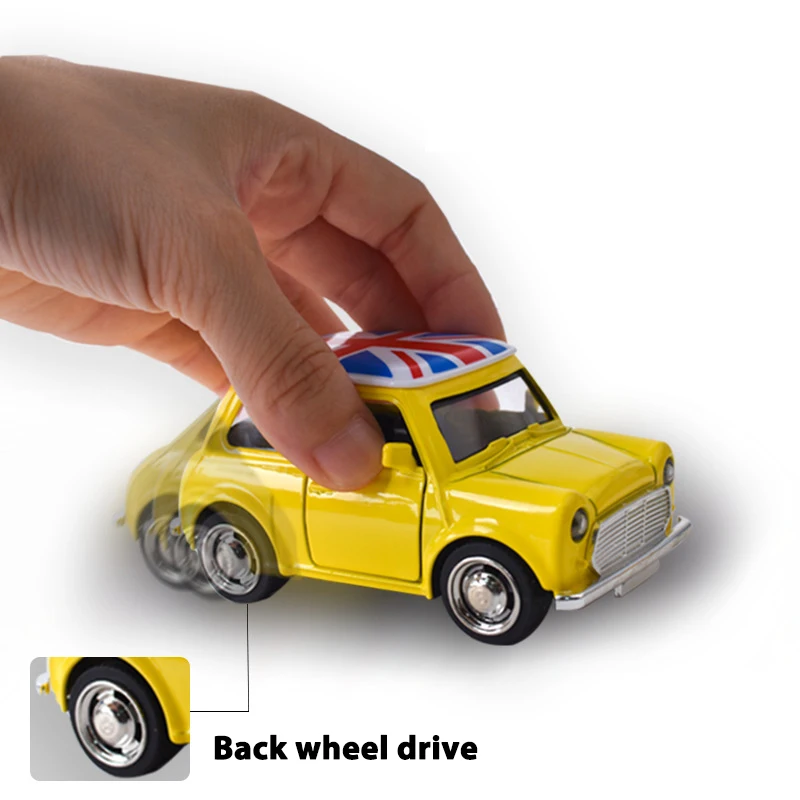

Ретро Q Mini игрушка из сплава акустическая-оптическая задняя сила автомобиля, подарки, игрушки, модель