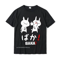 funny anime baka rabbit slap japanese gift t shirt t shirt simple style cotton mens tops tees summer faddish top t shirts