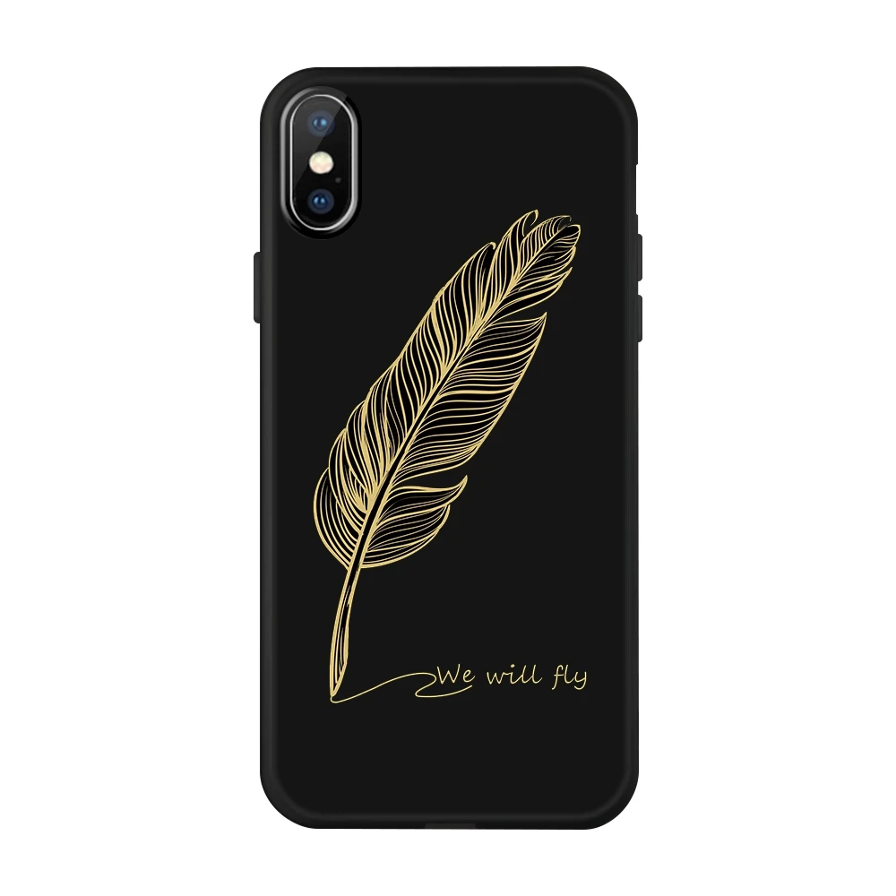 Чехол с рисунком черного цвета чехол для iPhone 6 6S 7 8 Plus X XS Max XR, классный чехол из ТПУ для iPhone6 iPhone6S iPhone8 Plus Funda - Цвет: 11