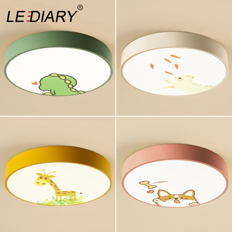 Светодиодный потолочный светильник IARY 220 В С мультяшным рисунком для детской