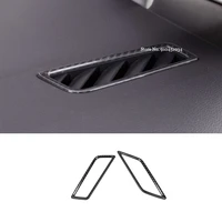 for vw volkswagen golf 8 mk8 2020 2021 car accessories lhd stainless carbon car front small air outlet decoration cover trim