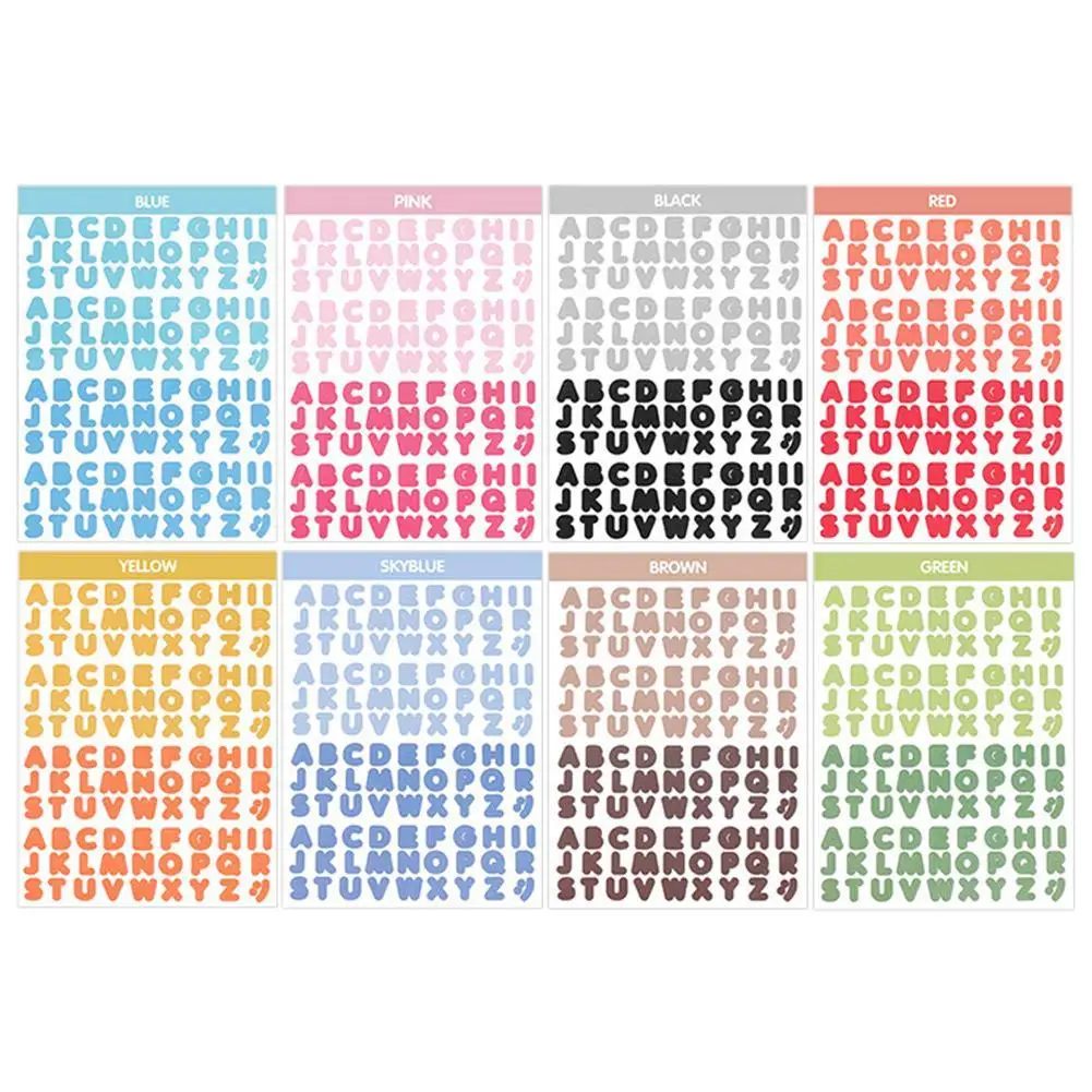 

Korean 2pcs Number Digital Sticker Letter Alphabet Stationery Journaling Cute Planner Decorative Notebook Scrapbooking Stic J3E1