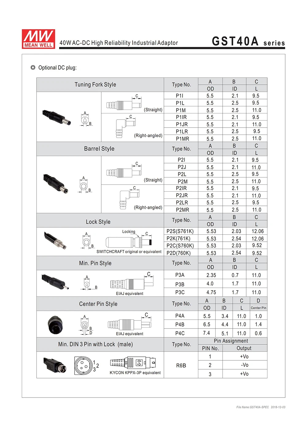 GST40A05-P1J означает, что хорошо промышленный рабочий стол адаптер 110 V/220 V AC до 5V DC 5A 25W Meanwell уровень VI адаптер импульсный источник питания