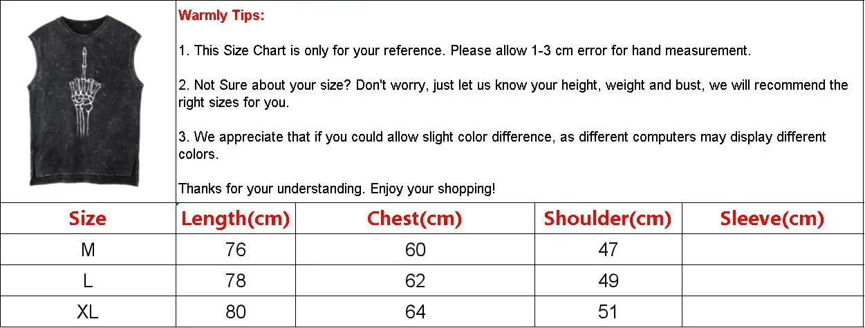 

Summer High Street Middle Finger Skull Tank Top Loose T-shirt Vest Men's Clothing Hip Hop Streetwear Summer 2021 Fashion Vest