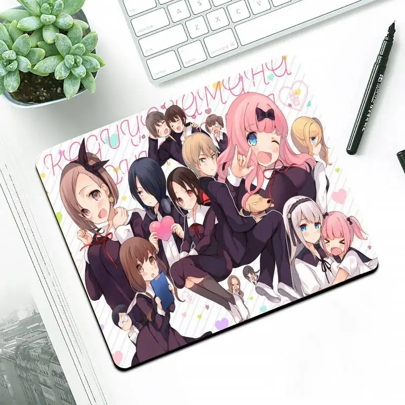 

Kaguya-Sama Large Mouse pad PC Computer mat Small Pads Rubber Mouse Mat MousePad Desk Gaming Mousepad Cup Mat