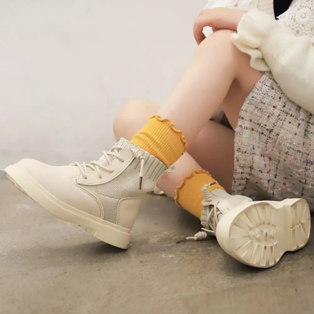 2020 Girls Martin Boots Shoes For Children Warm Fashion Soft Bottom Boys Non-slip Kids Sneakers | Детская одежда и обувь