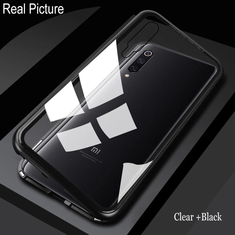 Магнитный чехол 360 Full Protect для Xiaomi Redmi Note 7 6 5 Pro 7A K20 с защитным стеклом.