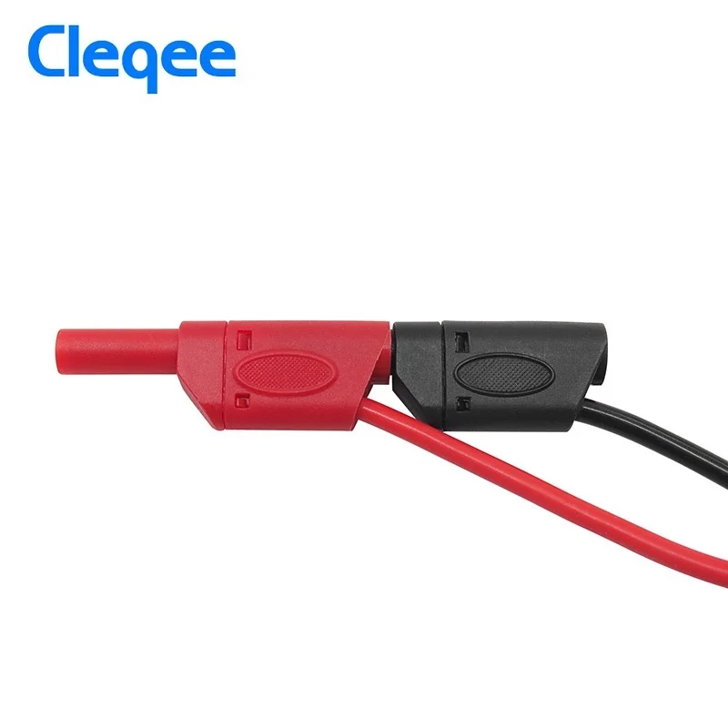 Cleqee P1050 5 шт. двойной безопасный Штабелируемый 4 мм банановый штекер мягкий