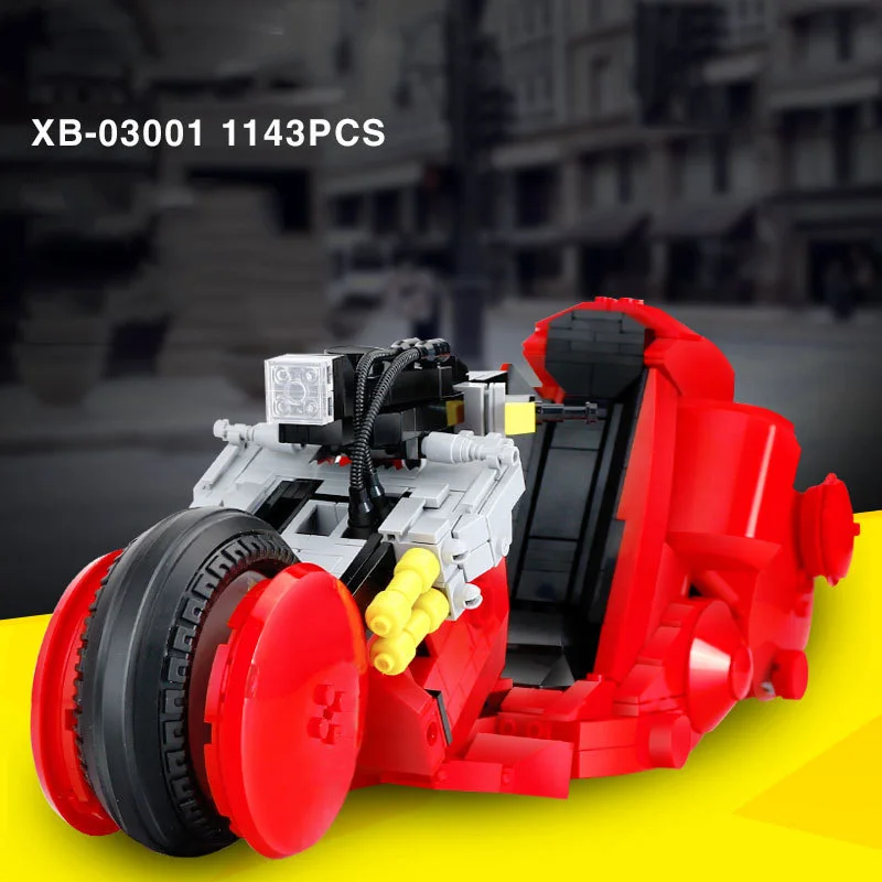 Классический японский аниме Акира автомобиль 2в1 MOC строительный блок мотоцикл