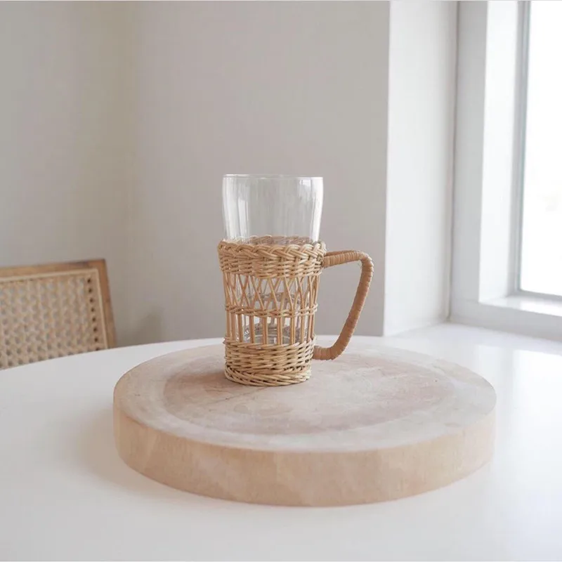 Плетеная лента для чашек аксессуары бутылок с водой натуральное кофейное