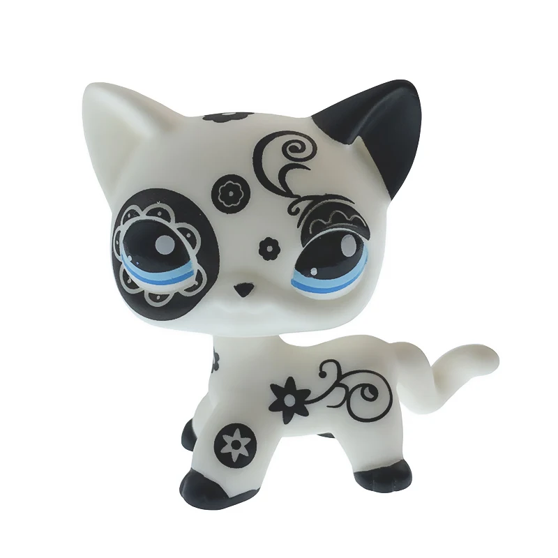 Новинка игрушки LPS для домашних животных серия кошек Милая Розовая кошка тигр