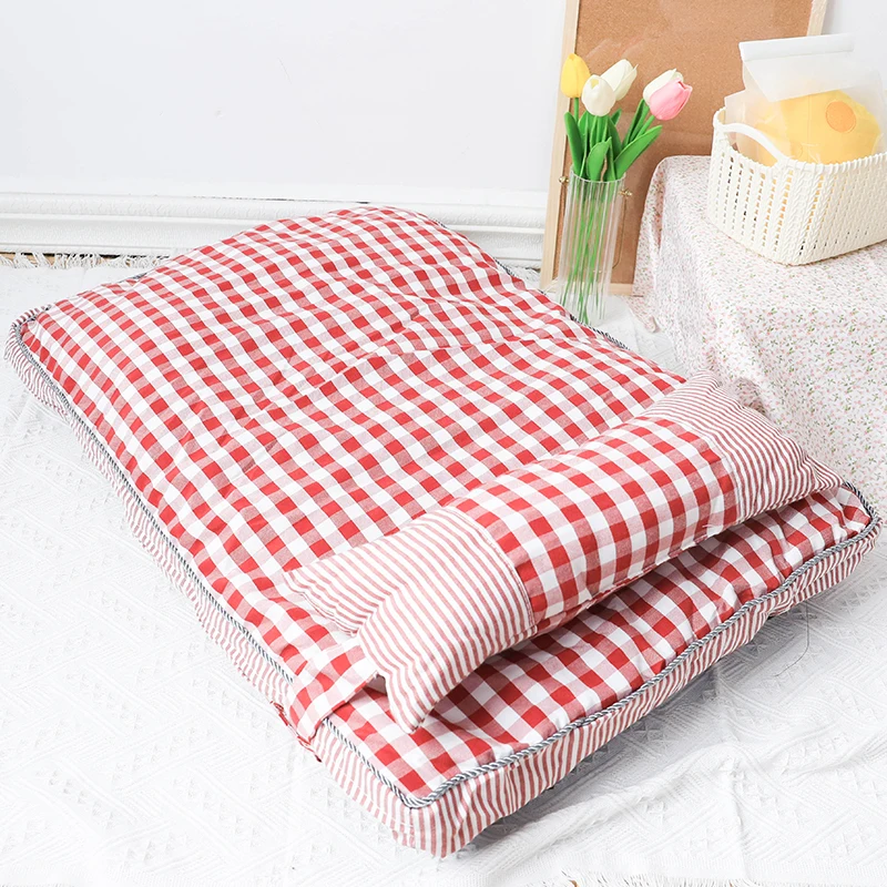 

Cartoon Novelty Cute Cat Bed Cushion Washable Unique Cat Bed Basket Pillow Furniture Cama Para Gatos Cat Accessories BL50MW