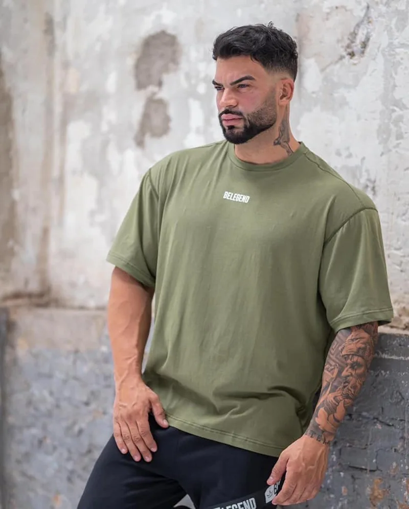 Мужская свободная футболка с коротким рукавом и принтом лето 2022 модные топы для