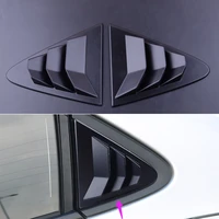 beler 2pcs black side vent window louver shield frame trim cover fit for car accessories toyota corolla hatchback 2019