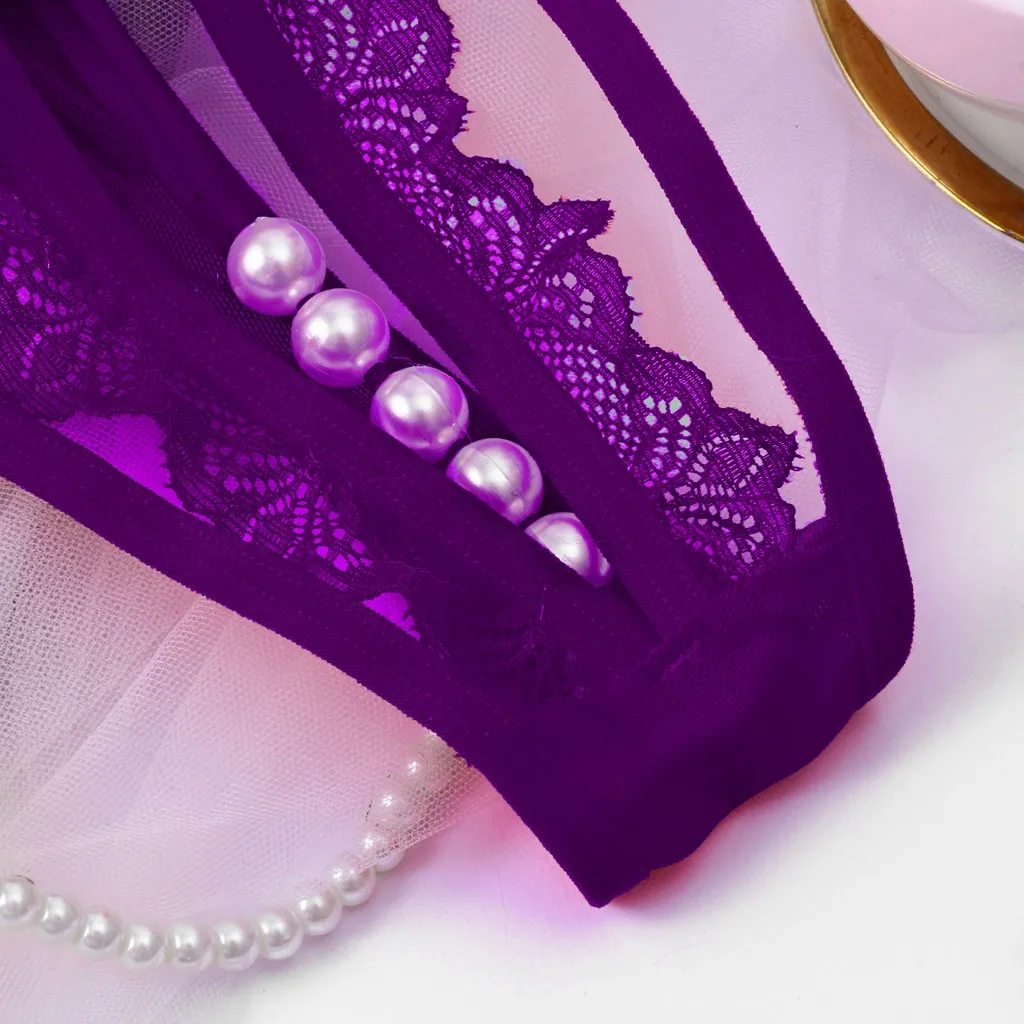 Сексуальные женские кружевные стринги нижнее белье трусики с низкой талией