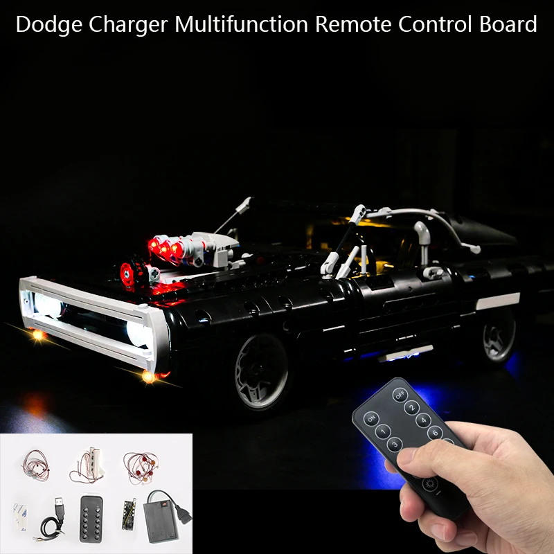 led Light Kit For 42111 Dom's Charger The Furious (LED Included Only, No Model Kit