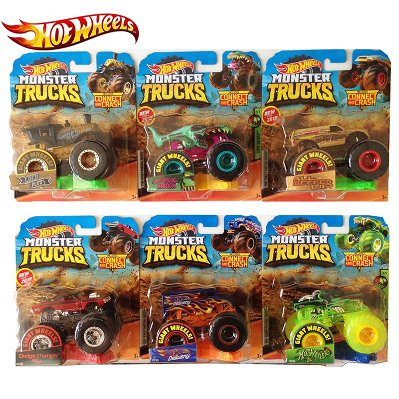 

Hot Wheels 1:64 Car Monster Trucks Assortment Metal Toy Lover Collection FYJ44 Singel Package Big Foot Cars Playset New Arrival