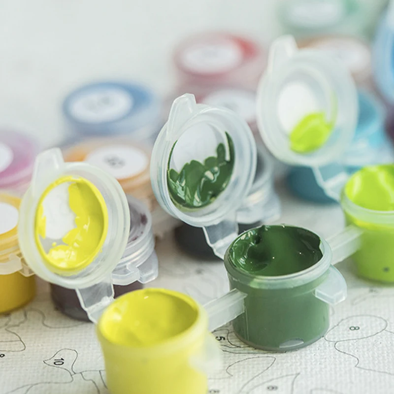 Раскрашивайте по номерам для взрослых картины сделай сам с двумя рыбами