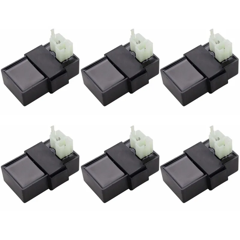 

1pcs Plastic AC Igniter 6pin CDI Box Unit Ignition For GY6 125cc 150cc Go-karts Moped ATV Scooter Bike