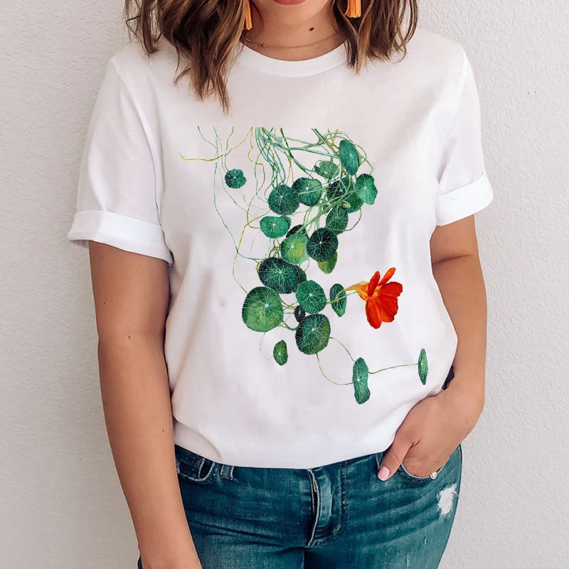 

Women Graphic Leopard Love Letter Mujer Camisetas Printing 90s Clothes Lady Tees Print Tops Clothing Female Tshirt T-Shirt