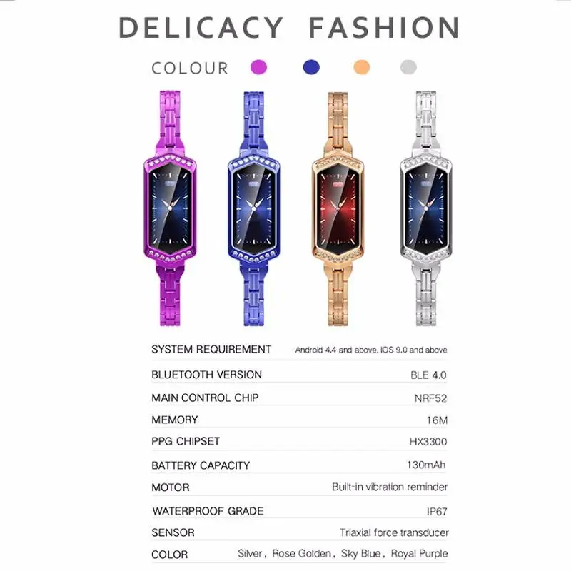 B78 модный браслет для здоровья Интеллектуальный Трекер Активности Шагомер