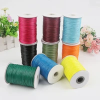1mm waxed thread color leather wax wire to braid waxed round cord for bracelets wax threads macrame necklace line weave diy