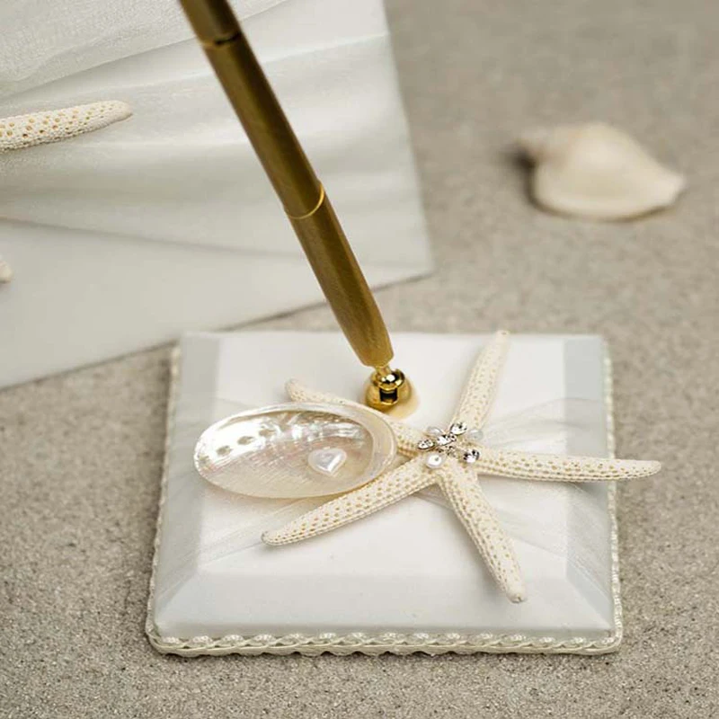 24.5*16Cm Wedding Signature Guest Book Pen Holder Sets With Ribbon Lace Bow Vintage Party Guestbook Bride & Groom White Red - купить по