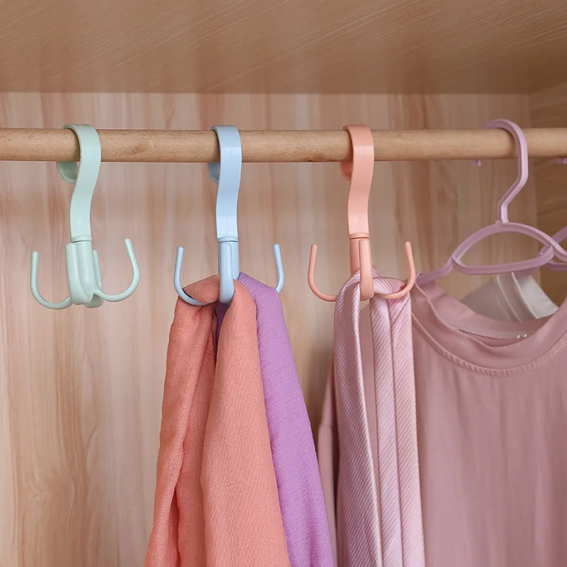 4PCSBag стойка 4 коготь крюк мешок сумка Шкаф многофункциональная для хранения