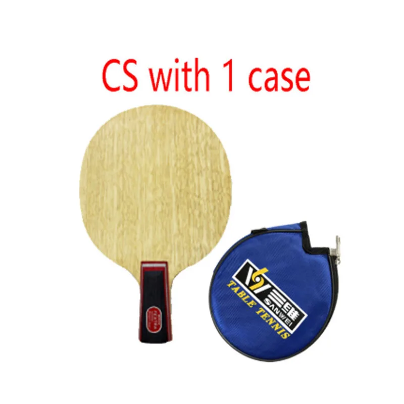CS with 1 case Sanwei FEXTRA 7(нордическая VII) лезвие для настольного тенниса(7 деревянная древесина, Япония технология, STIGA клипер CL структура) ракетка для Пинг-Понга Летучая Мышь - Цвет: CS with 1 case
