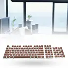 Двухцветный полупрозрачный колпачок для механической клавиатуры s 104 шт.компл. Универсальный эргономичный колпачок для клавиатуры с подсветкой для компьютера