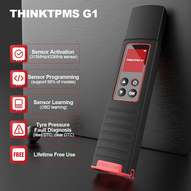 

THINKTPMS G1 Smart Car TPMS Tire Pressure TPMS Sensor Activator Learning Programming ThinkTool Pro Tire Pressure Diagnosis Tool