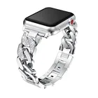 Женский браслет для часов Apple Watch Band Series 4 3 2 1 Band 38 мм 42 мм 40 мм 44 мм, металлический ремешок со стразами, 38424044 мм