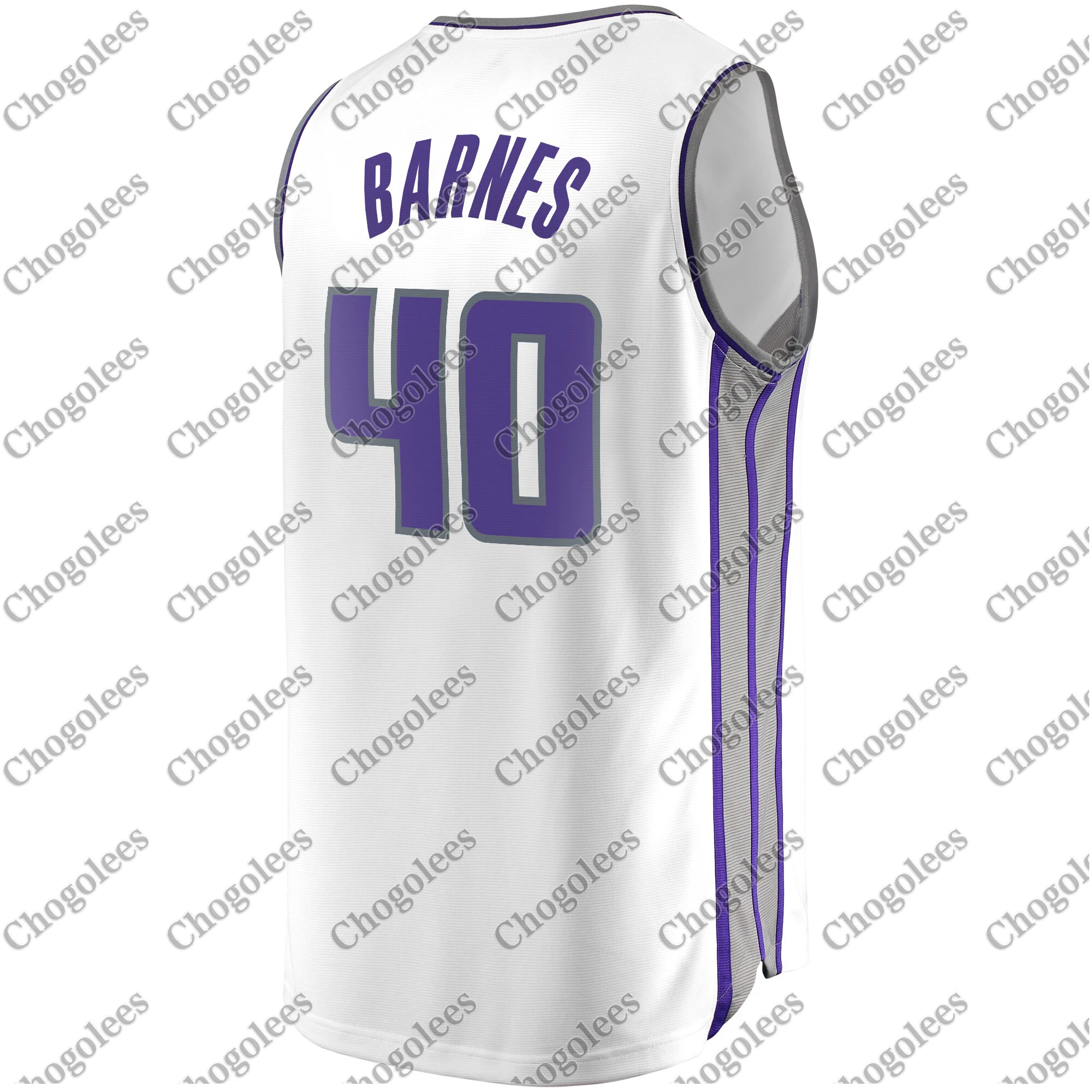 

Men Basketball Jersey Harrison Barnes Sacramento Branded Fast Break Player Jersey White Association Edition