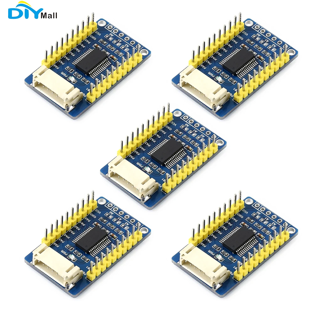 

5pcs Waveshare MCP23017 IO Expansion Board 6pin I2C Interface Expands 16 I/O Pins for Raspberry Pi/Micro:bit/Arduino/STM32