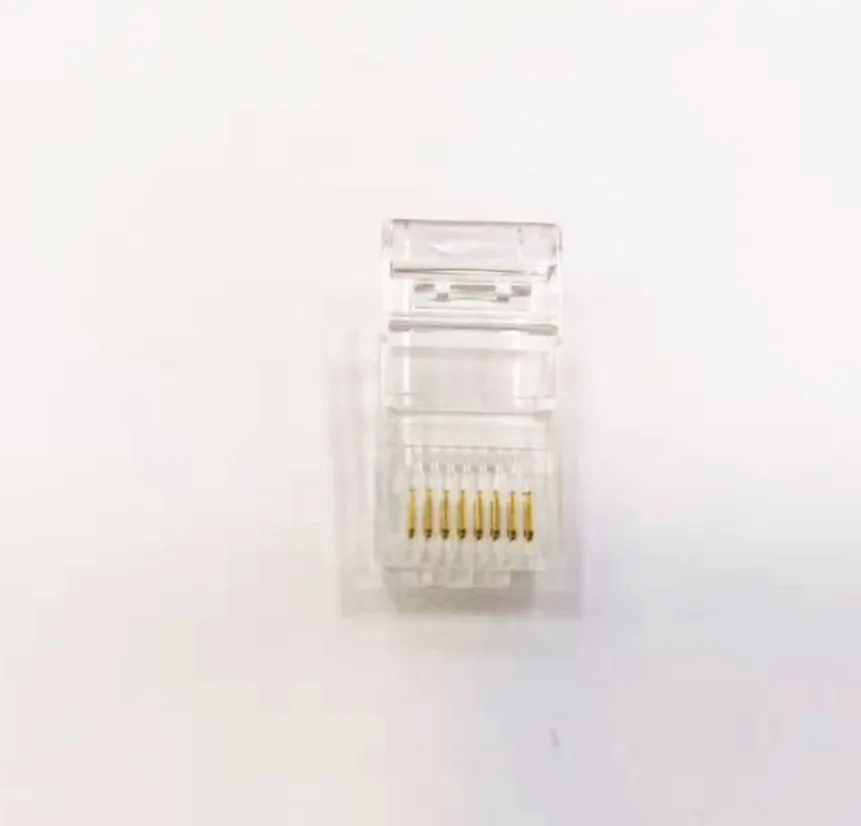 100 шт. Кристалл 8Pin RJ45 модульный разъем сетевой кабель адаптер для Cat5e Rj 45 Ethernet