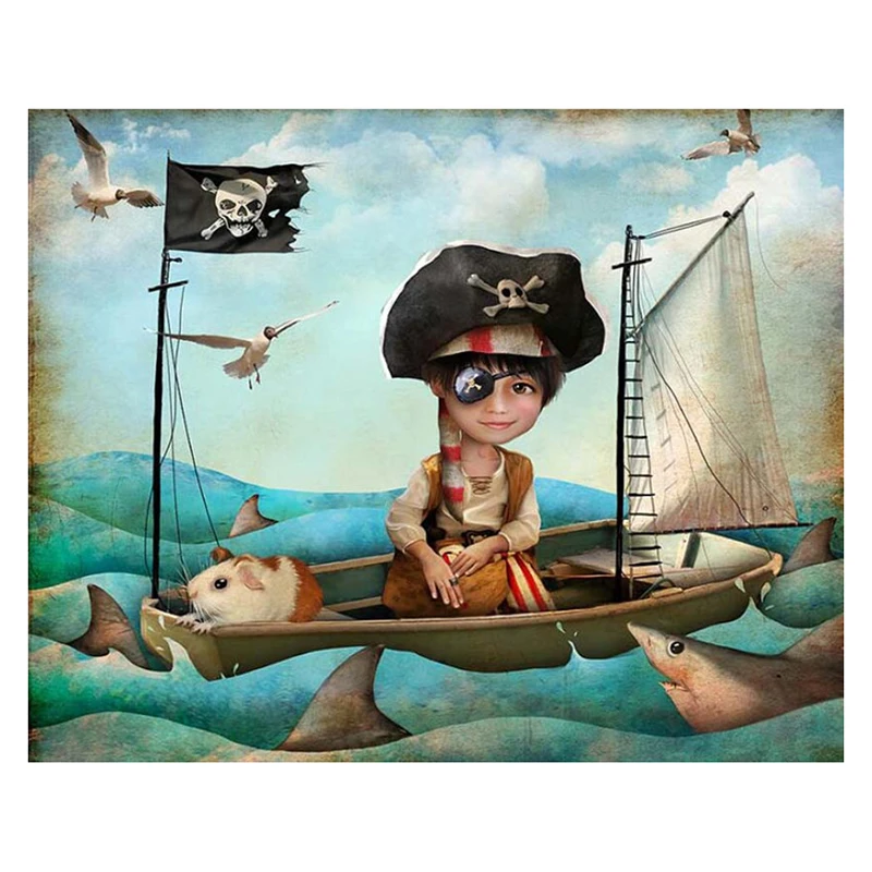 Алмазная 5D картина сделай сам полноразмерная/круглая вышивка пиратским