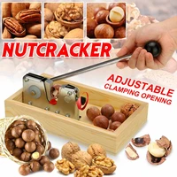 new adjustable nutcracker nut tongs walnuts heavy duty macadamia opener peeling machine with handle for hazelnuts almonds