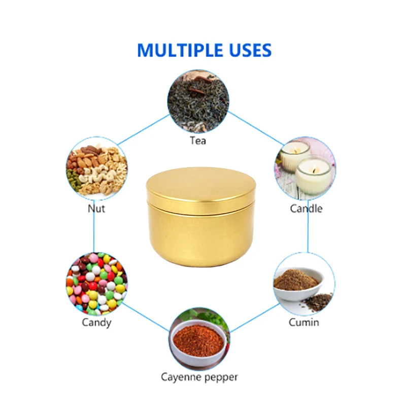 12 шт. банки для свечей с крышкой большой объем круглый контейнер пустой хранения