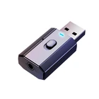 Bluetooth совместимый адаптер 5,0 беспроводной USB передатчик приемник Музыка Аудио для ПК ТВ автомобиля Hands-free 3,5 мм AUX адаптер