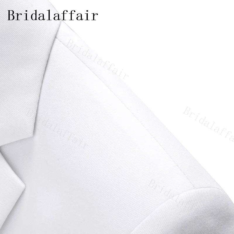 Bridalaffair белый мужской костюм наборы модный бутик двубортное одноцветное