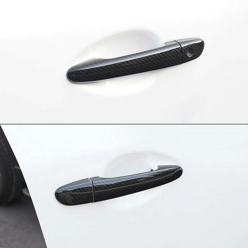 Car Carbon Fiber External Door Handle Cover Trim for Ford Focus Escape 2012-2018 Accessories | Автомобили и мотоциклы