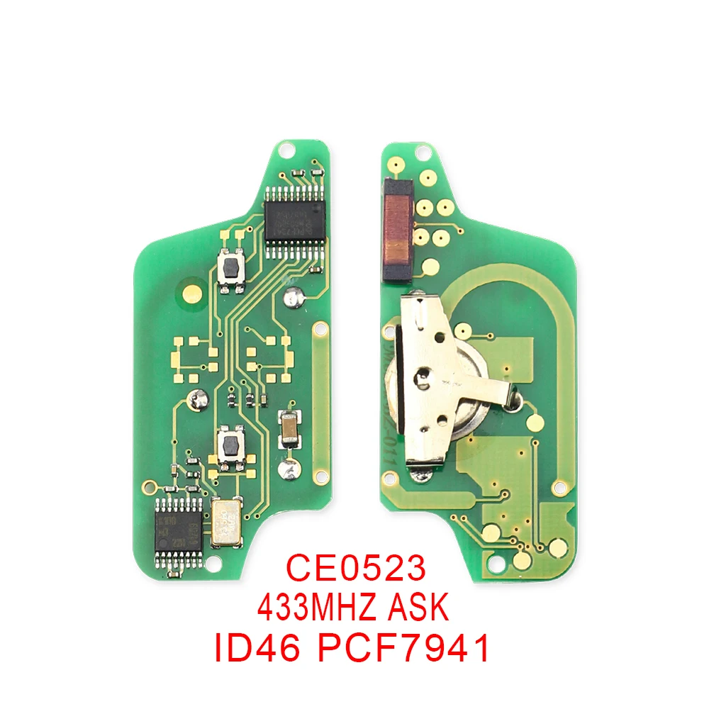 KEYYOU ASK/FSK Автомобильный ключ электронная печатная плата CE0536 CE0523 для Peugeot 407 307 308 607