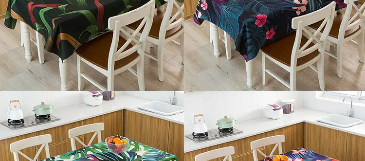 Скатерть тропический банановый лист Водонепроницаемая скатерть toalha de mesa nappe decoracao para casa manteles скатерть