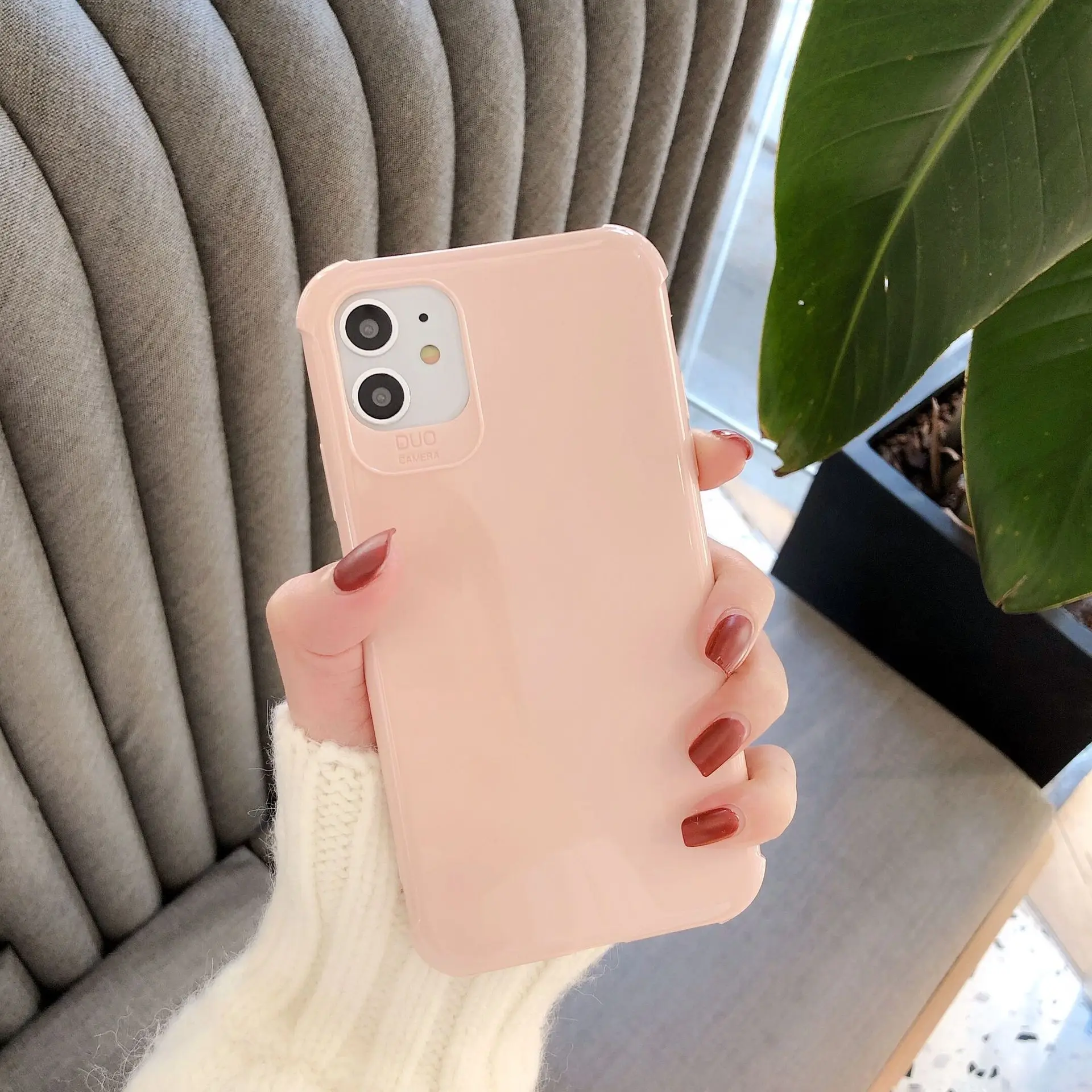 Минимальный чехол для телефона iphone 11 Pro Max полноразмерный Ударопрочный Мягкий XS XR