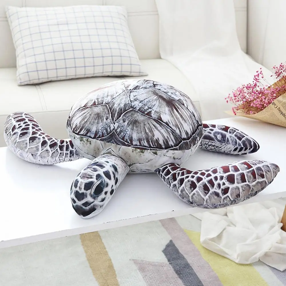 

Realistic Plush Doll Toy Ocean Sea Turtle Tortoise Plush Soft Stuffed Animal Doll Kids Toy Gift Home Decor